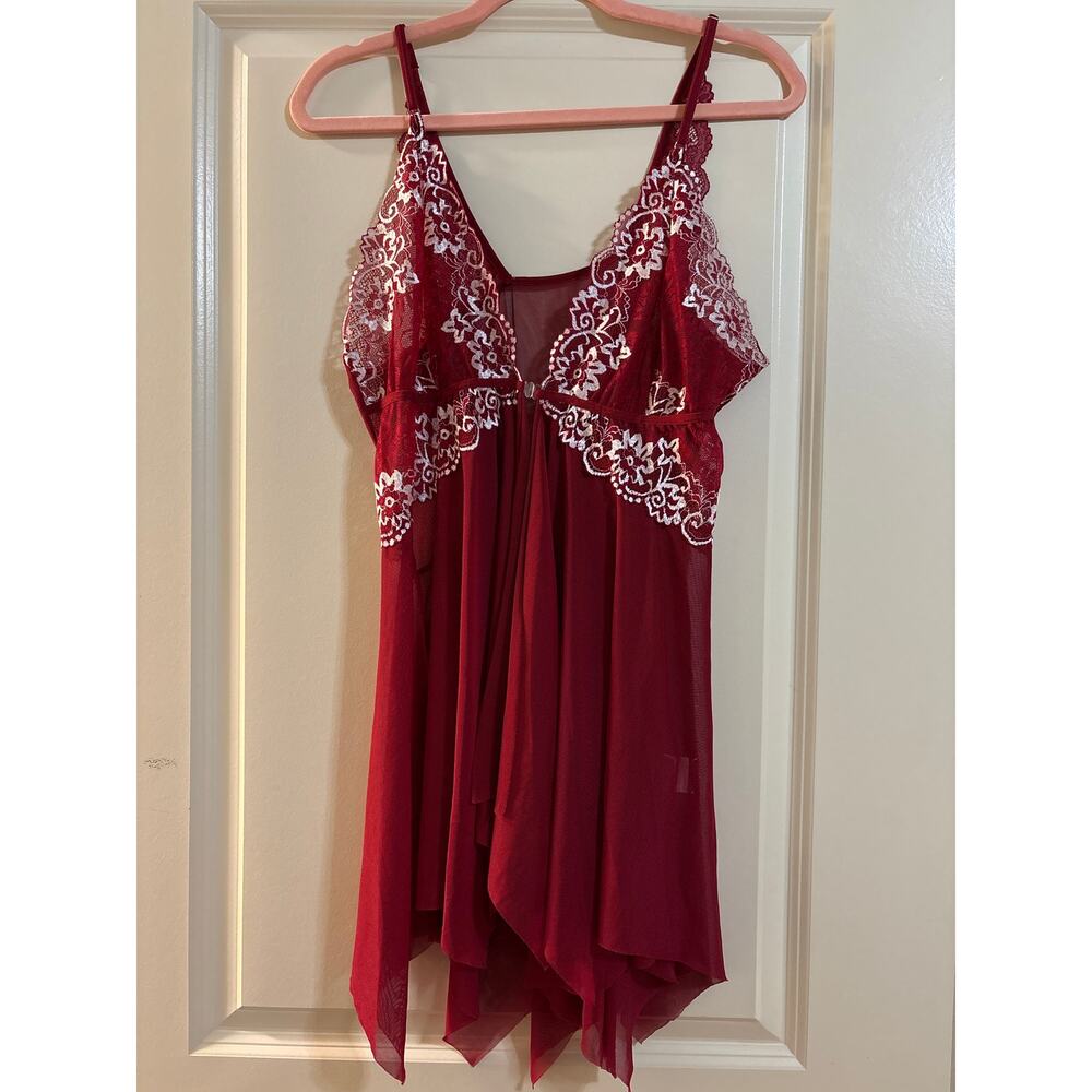 Red Lace Chemis Lingerie